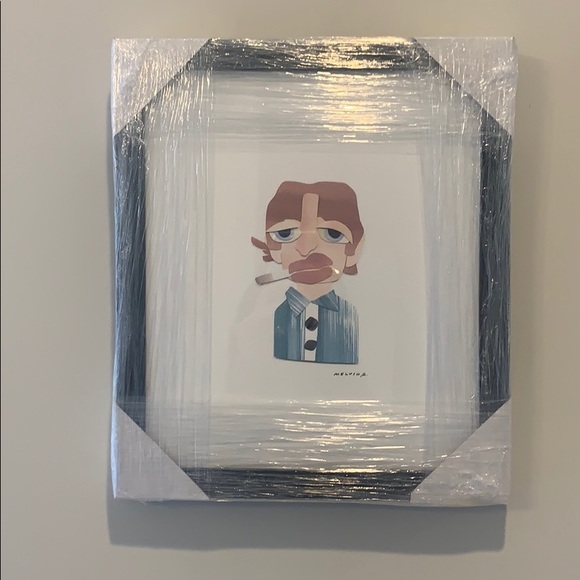 Melvin G framed Mick Jagger PRINT